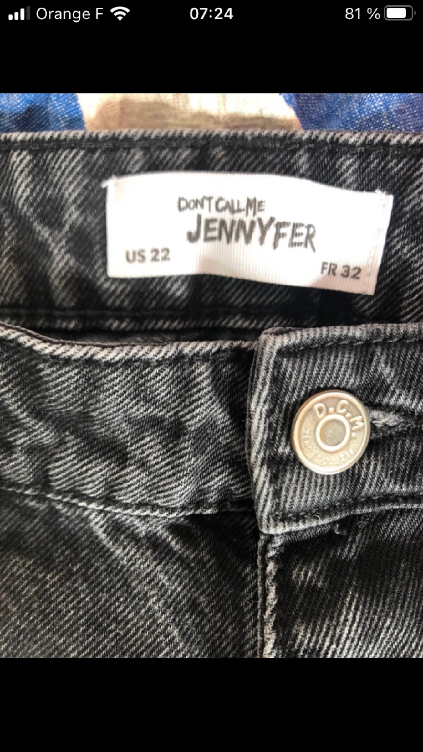 High-waisted jeans Size 32 (12 years) – photo 3